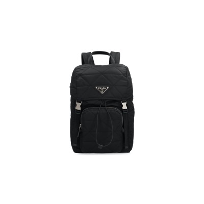 PRADA LOGO DETAIL RE-NYLON BACKPACK 2VZ135 (45*27*17cm) 